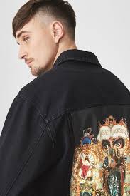 Top michael jackson denim jacket cotton