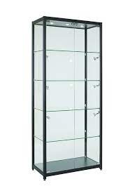 This furniture is a mix of stylish and functional, ideal for any household. 800mm Full Glass Double Door Lockable Display Cabinet