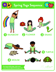 Kids Yoga Spring Sequence Yoga Pose Poster By Flow And Grow Kids Yoga Teachers Pay Teachers Yoga For Kids Kid Yoga Lesson Plans Yoga Lesson Plans