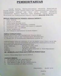 Pelatihan trasmigrasi regional kab pemalang thn 2018. Loker Pekanbaru Lokernas Photos Facebook