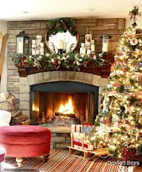 Our Christmas Family Room Christmas Fireplace Decor Christmas Fireplace Christmas Mantel Decorations