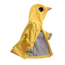 C M Wodro Kids Boy Girl Animal Raincoat Cute Jacket Hooded Outwear Baby Fall Winter School Oufits Yellow 90 2t