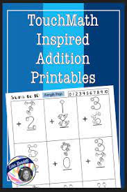 Free touch math worksheets images, math. Touchmath Inspired Printables Supplement Worksheets Lisa Goodell