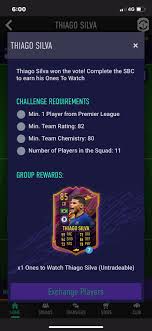 Thiago silva no es un futbolista muy interesante como otw, ya que tiene un ritmo demasiado bajo y una media alta. Thiago Silva Wins Otw Sbc Not A Loan Fifa