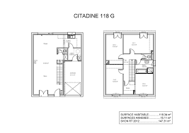 Modeles Et Plans De Maisons Modele A Etage Ligne Citadine Constructions Demeures Cote Argent Plan Maison Etage Plan Maison Maison Etage