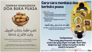 Adapun seseorang yang berhalangan puasa tersebut disebabkan karena suatu alasan di mana kondisi mereka tengah. Doa Berbuka Puasa Ramadan Mengikut Sunnah Seorang Ramai