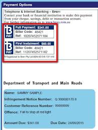 Where To Find Your Payment Reference Number Transport And Motoring Queensland Government