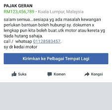 Cara Sandar Geran Kereta