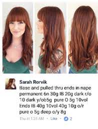 Pin By Tyson Keanum On Screenshots Aveda Hair Color Hair Color Formulas Aveda Hair