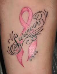 The gray ribbon will symbolize brain cancer and they are less common, since brain cancer is also rare in the society. 26 Cool Ribbon Tattoos On Leg