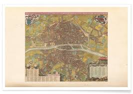 Последние твиты от 中国股市（a股） (@zhongguo1668). Paris France 1668 Map Poster Juniqe