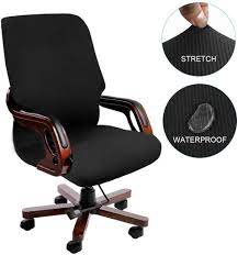 piccocasa stretch waterproof office chair cover jacquard stripe computer chair covers high back desk chair office chair cover slipcovers slipcovers for chairs