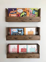 Set Of Three Rustic Wood Shelves Kids Room Nursery Book Shelves Rustic Wood Book Shelf Wall Hanging Shelves Nursery Bookshelf Baby Room Shelves Nursery Book