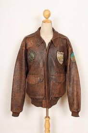 Vintage Avirex A 2 Patched Leather Flight Jacket Size Xl Xxl