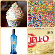 Birthday Cake Pudding Shots Recipe Vanilla Cupcake Pudding Shots 1 Small Pkg Vanilla Instant Pudding 3 4 Cup Milk 3 4 Cake Vodka Sprinkles Jello Shot Recipes Pudding Shots Alcoholic Desserts