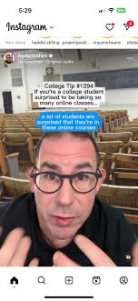 College students with almost all online classes?