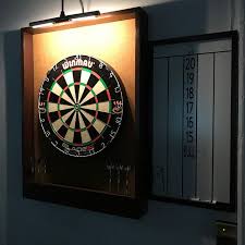 led lighted custom dart board backboard red black trim etsy dart board backboard custom dart board dart board