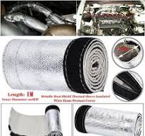 Metal Heat Shield Sleeve Insulated Wire Hose Cover Wrap Tube 12mm Aluminum  Interior Accessories Sound Heat Insulation Cotton - AliExpress