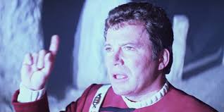 Image result for captain kirk throws finger