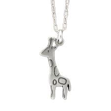 Sterling Silver Giraffe Necklace Giraffe Necklace Silver Sterling Earrings