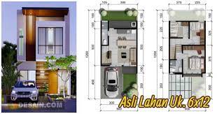 Gambar kerja rumah 2 lantai gambar arsitektural mekanikal. Rumah 5x12 2 Lantai Tampak Depan Dan Denah Desain Rumah Minimalis