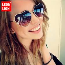LeonLion 2023 Vintage Heart Sunglasses Women Brand Designer Candy Color  Gradient Sun Glasses Outdoor Goggles Party Oculos De Sol