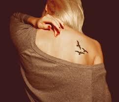 Small Dove Tattoos For Shoulder She In Fashion Back Of Shoulder Tattoo Divorce Tattoo Bird Shoulder Tattoos
