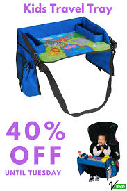 Stress Free Travel With Kids The Viere Blue Kids Car Seat Tray Is Super Cute Perfect As A Travel Tray Activity Tray Car Seat Tray Car Seats Child Car Seat