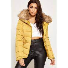 Wearall Quilted Faux Fur Hooded Puffer Jacket 72 Liked On Polyvore Featuring Outerwear Jackets Puffer Jacket Outfit Puffer Jacket Fur Hood Warm Outfits