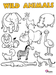To use any illustrations for commercial product development, see our licensing information or email us at: Free Download Wild Animals Printable Coloring Page Collection Of Animal Coloring Pages For Teenage Printab Wild Animals Printable Animals Wild Coloring Pages