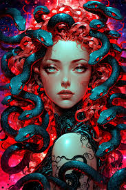 Medusa =+x “Stone, a silent witness to transience. Your life ended the  moment you looked at me.”