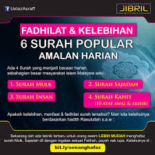 It is compatible with all android devices (required android 4.1+). Surah Amalan Harian Mengikut Hari Gak Patii