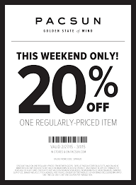 Pacsun Coupons 20 Off A Single Item At Pacsun Or Online Via Promo Code Spring20 Promo Codes Online Pacsun Promo Codes