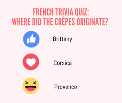 Refers to person, place, thing, quality, etc. Talk In French Quiz Time Use The Reaction Buttons To Answer You Can Also Check Out The Full Quiz At Https Www Talkinfrench Com French Trivia Quiz Facebook