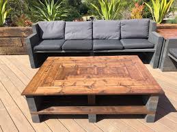 Rustic Farmhouse Pallet Wood Coffee Table Look Handmade Etsy Custom Outdoor Furniture Coffee Table Coffee Table Wood