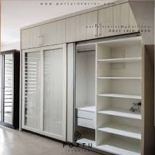 Karena membutuhkan space untuk menerapkan rel di bawah dan ada sedikit deep bila salah satu pintu di geser / sliding. Desain Lemari Sliding Terbaru 2019 Keren Banget Portu Interior