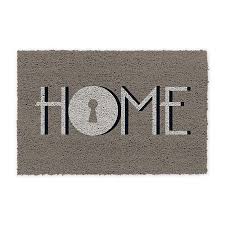 bahia tapis paillasson 38x60cm gris mobilier de salon tapis exterieur et paillasson