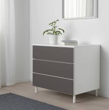 platsa white skatval dark grey chest of 3 drawers ikea painted drawers furniture ikea