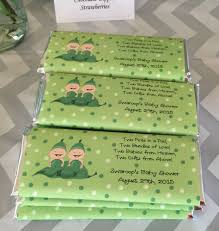 Two Peas In A Pod Baby Shower Theme Party Favors Hershey Bar Labels Twin Girls Baby Shower Triplet Baby Shower Baby Shower