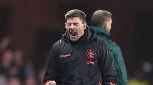 Steven gerrard was at the heart of the celebrations inside rangers' dressing room as. Q Uep1rlppm41m