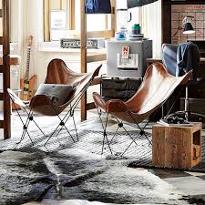 Find a small gap between the toro lounge chair supports and frame to bend apart from the covering cover. High Low Leather Sling Chairs Apartment Therapy