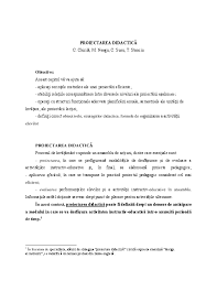 Pdf Proiectarea Didactică Dumitrita Tokes Academia Edu