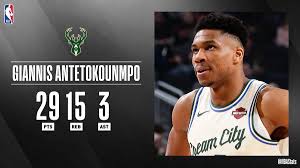Giannis antetokounmpo statistics, career statistics and video highlights may be available on sofascore for some of giannis antetokounmpo and milwaukee bucks matches. Nba Com Stats On Twitter Giannis Antetokounmpo 29 Pts 15 Reb Puts Up His 20th Double Double Of The Season To Earn Sapstatlineofthenight