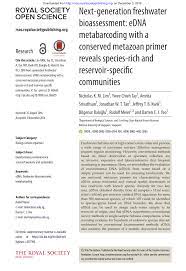 See what lee yc (lee_yc) found on pinterest, the home of the world's best ideas. Pdf Next Generation Freshwater Bioassessment Edna Metabarcoding With A Conserved Metazoan Primer Reveals Species Rich And Reservoir Specific Communities