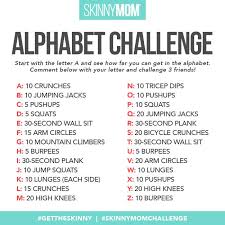 Exercise Through The Alphabet Alphabet Workout Workout