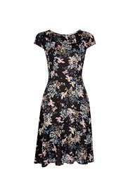 Billie Blossom Black Bird Patterned Dress Dress Patterns Dresses Summer Dresses