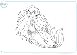 Dibujos De Sirenas Para Colorear
