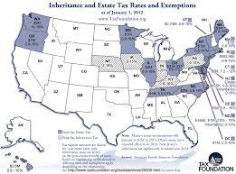 State Estate Tax Chart Monday Map Inheritance And Estate Tax Rates And Exemptions Tax Foundation