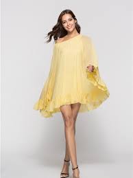 New Louise S Breezy Chiffon Cocktail Dress With Ruffled Hem Chiffon Cocktail Dress Dresses Unique Cocktail Dresses