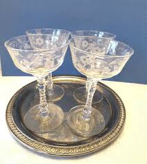 Check spelling or type a new query. 4 Vintage Crystal Wine Glasses Etched Flowers Libbey Vintage Stemware Vintage Glasses Wedding Vintage Stemware Crystal Glassware Large Wine Glass